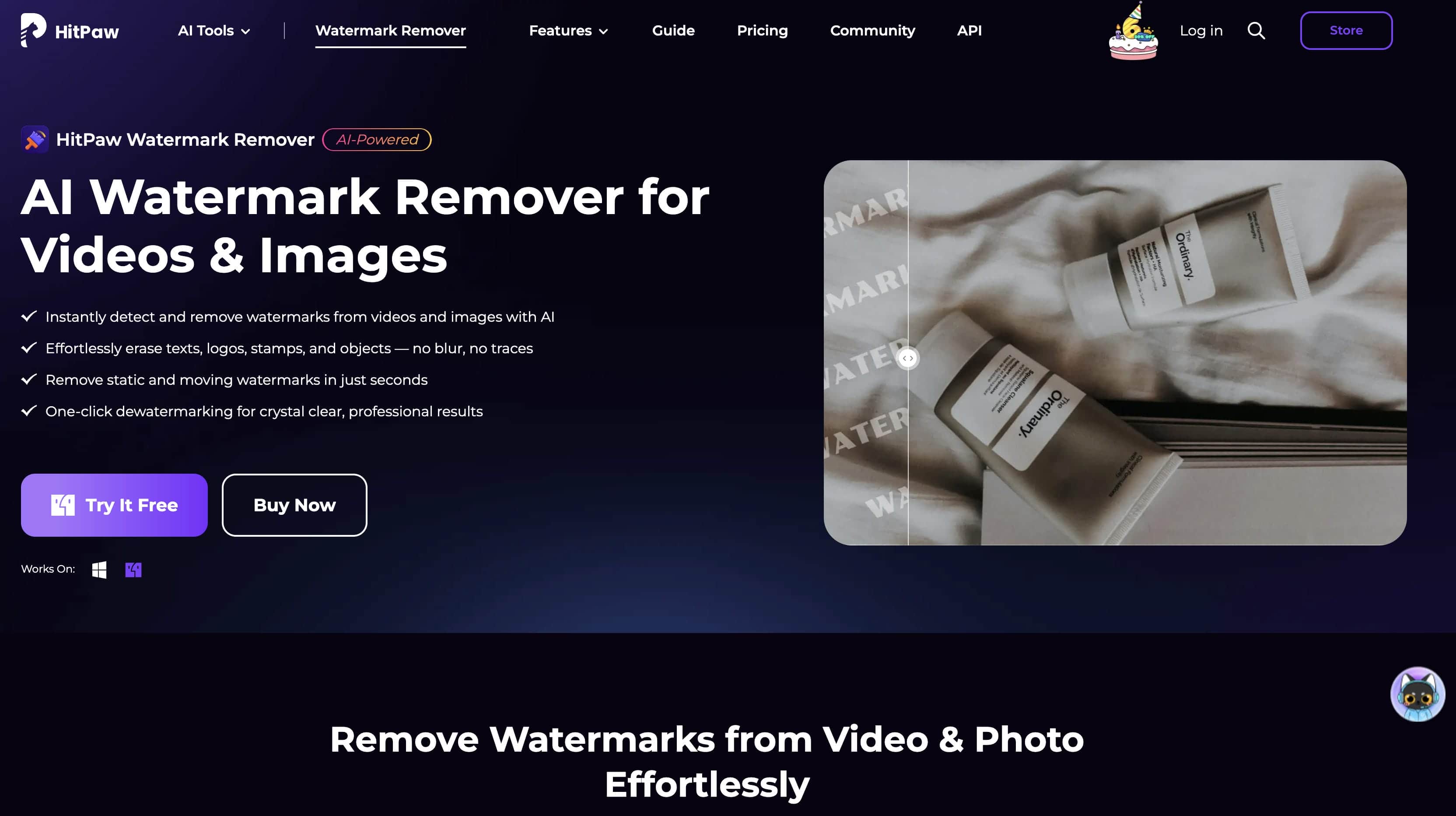 text HitPaw Watermark Remover