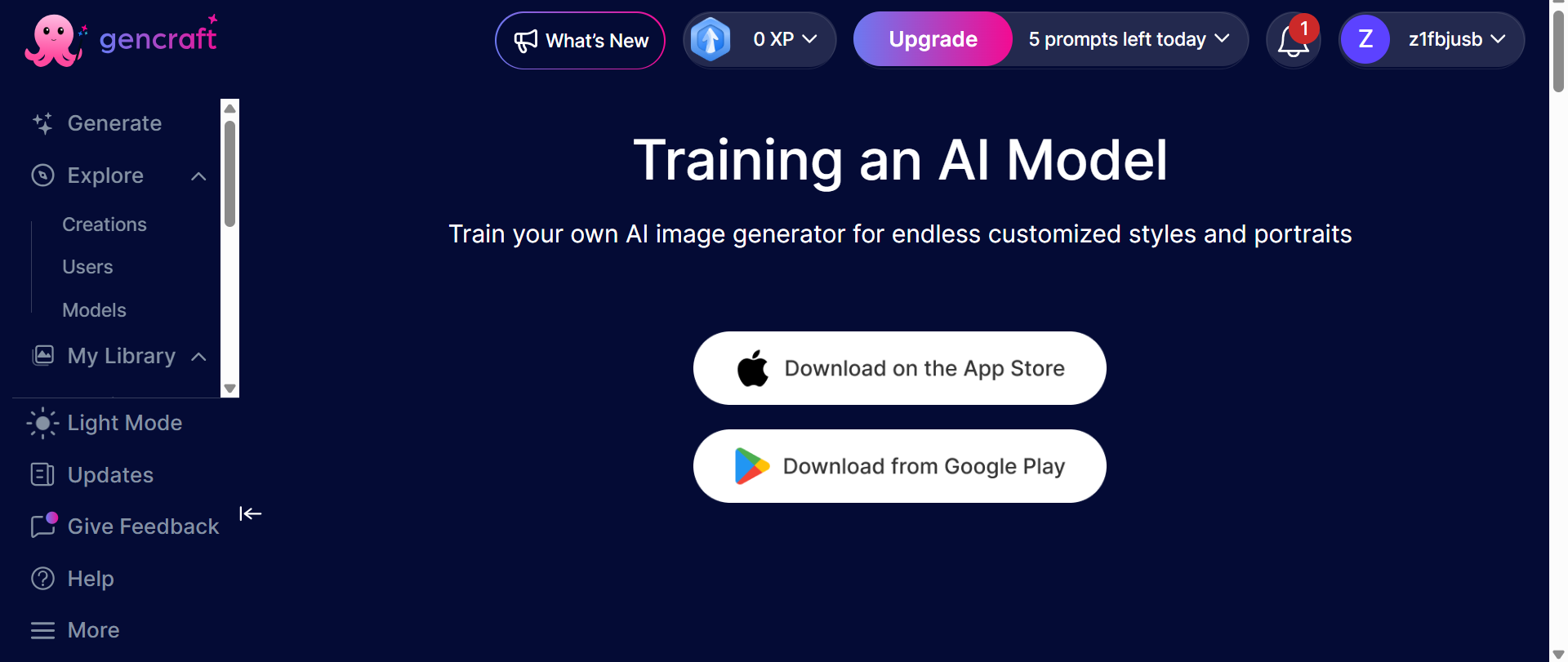 custom AI model training