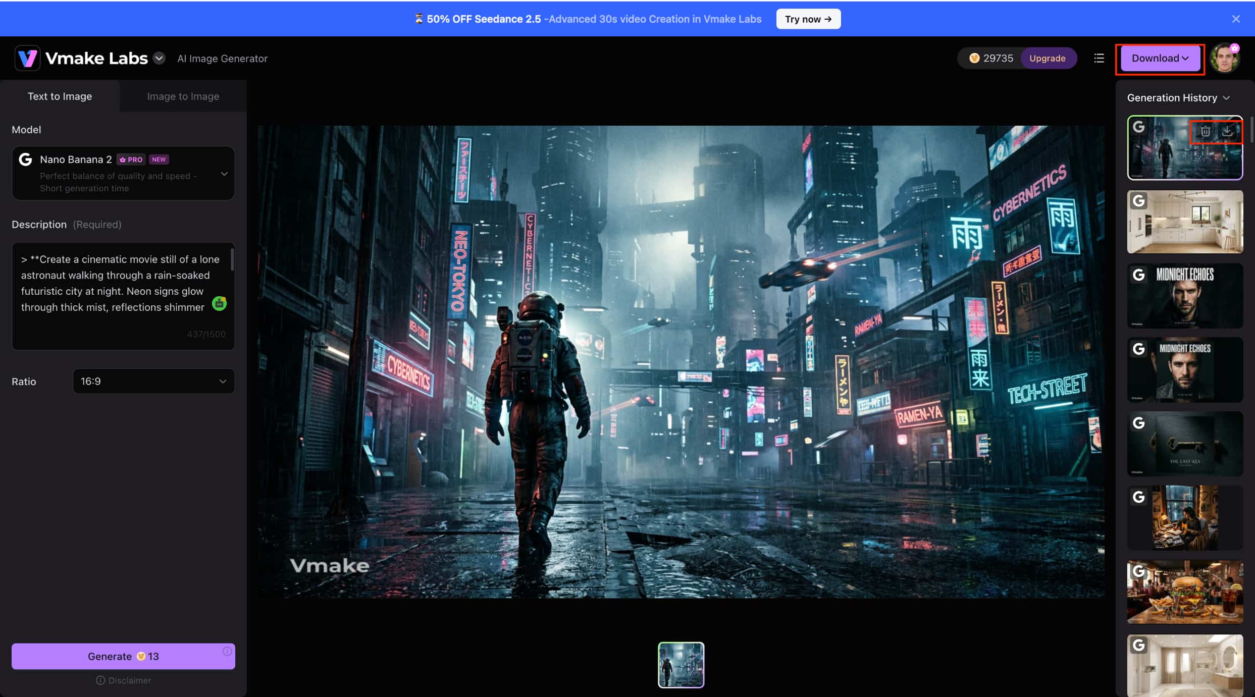text Generate, Review, and Download