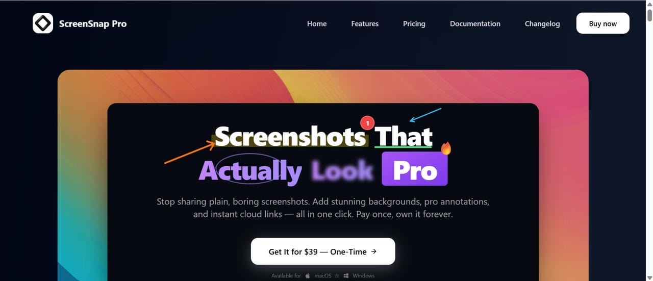 text ScreenSnap Pro