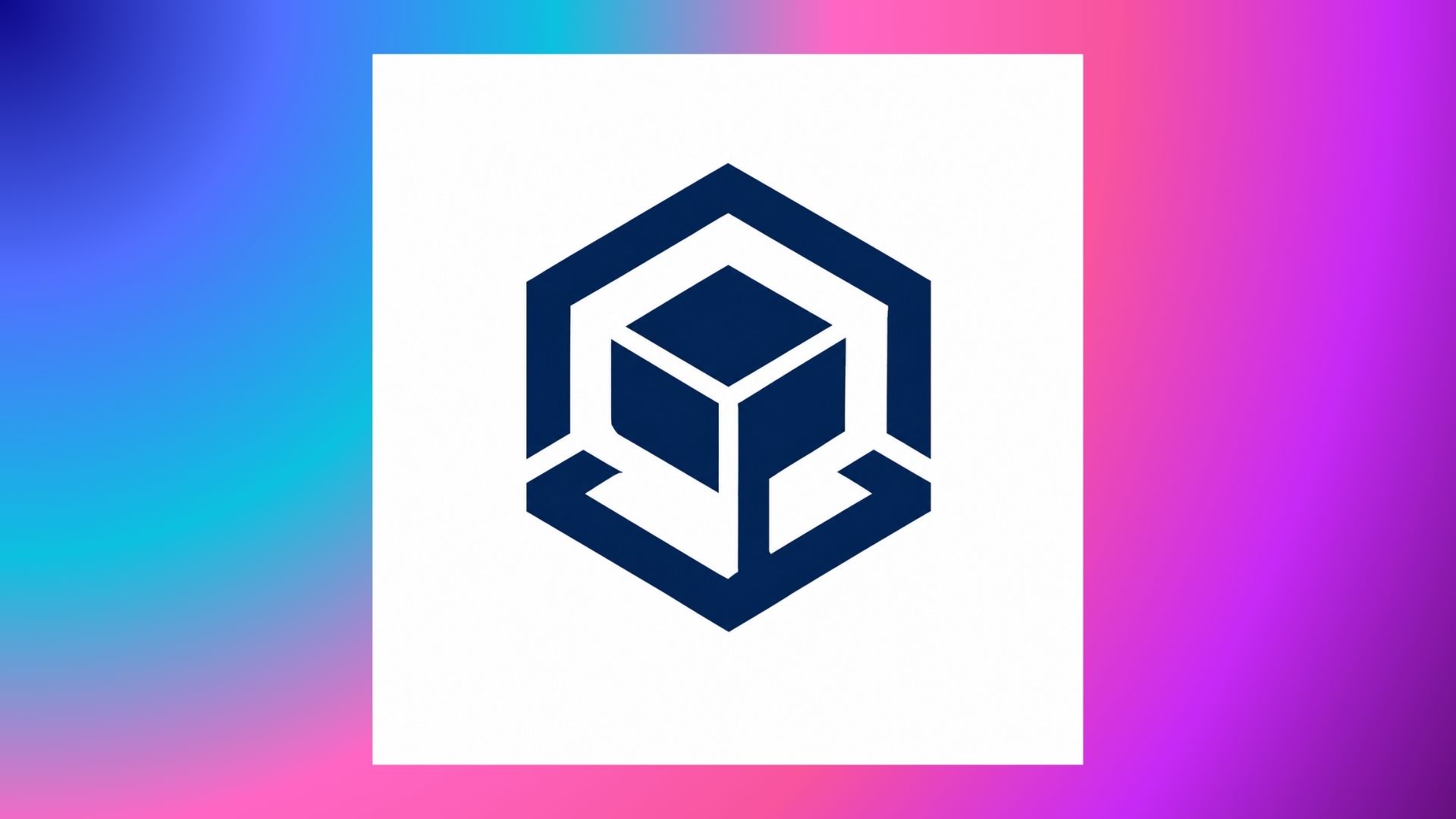 text Geometric Logo