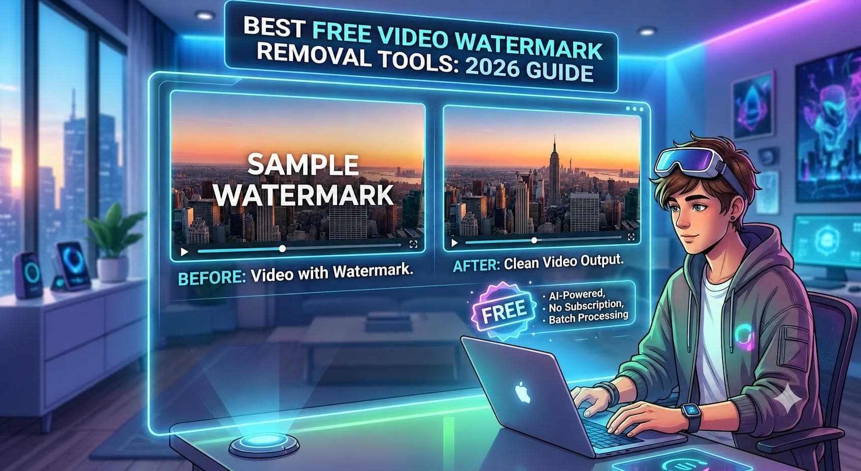 text Free tools to remove watermarks from videos in 2026