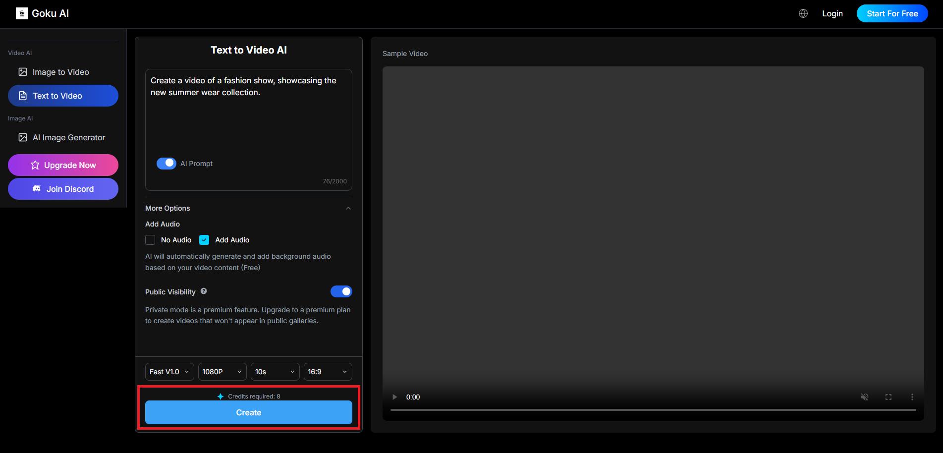 Generate and export your video
