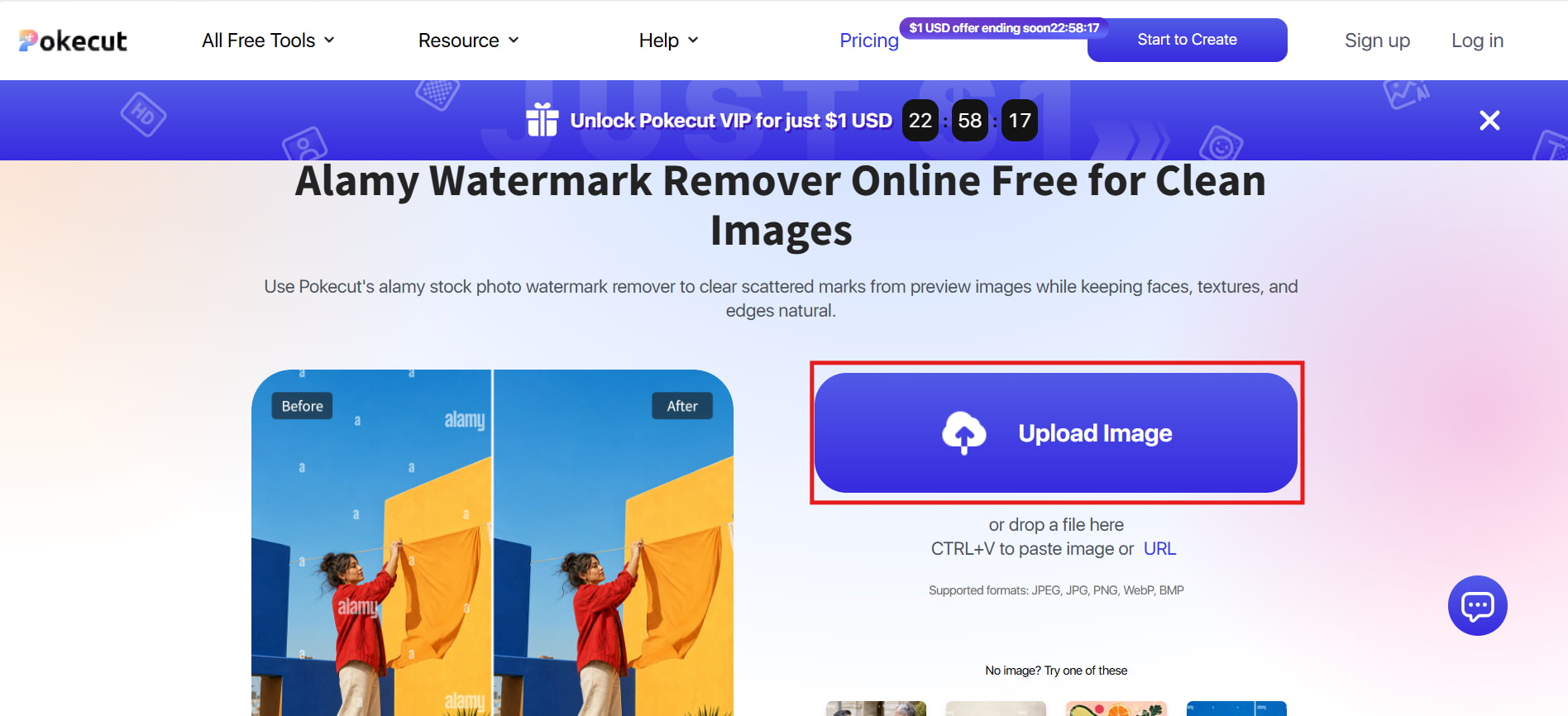 text Upload the Image