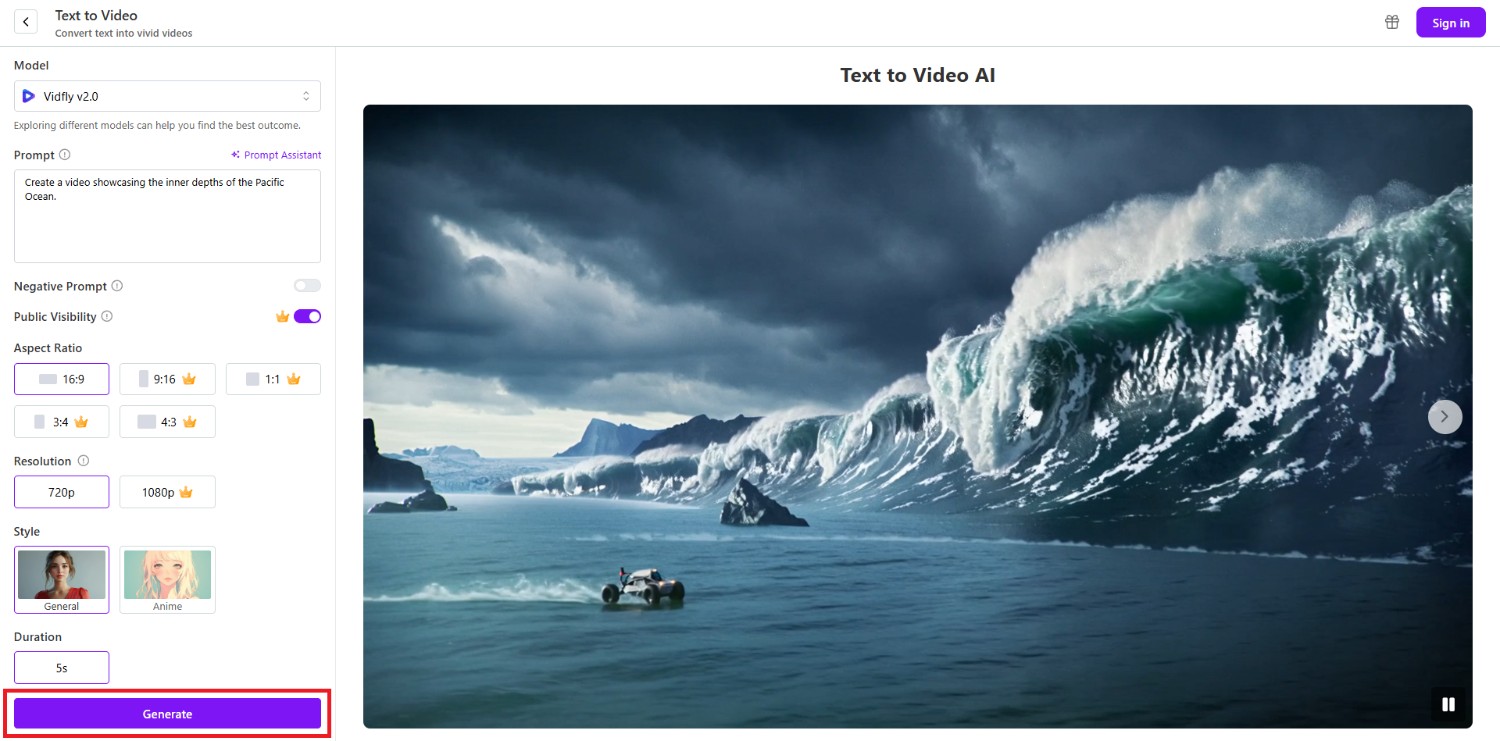 text Export your video