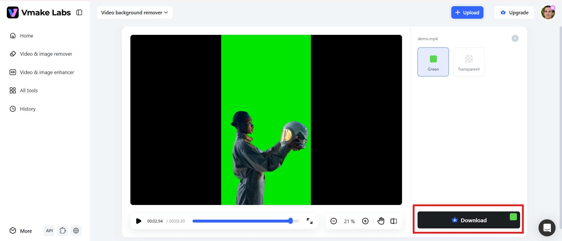 Download your edited video