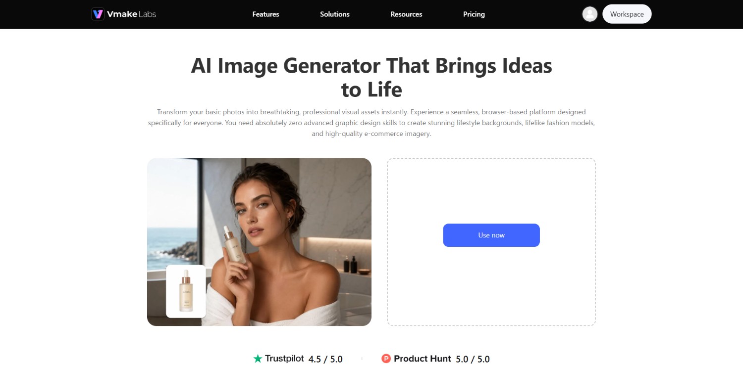 Vmake Labs AI image generator