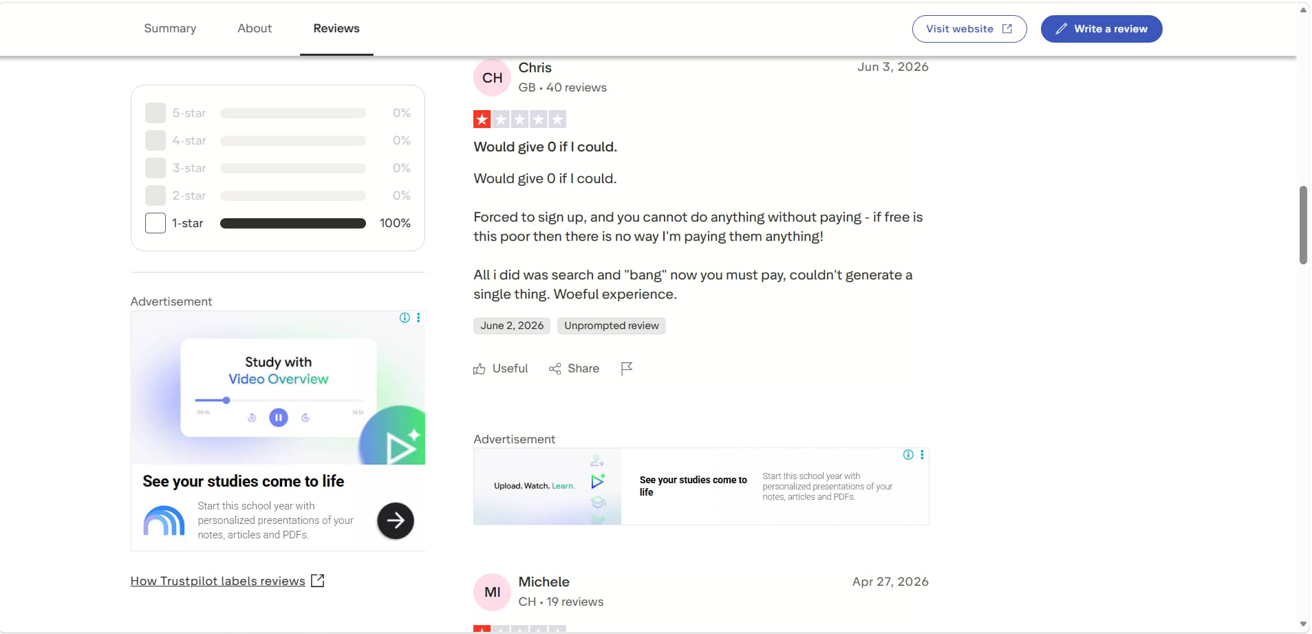 text Trustpilot