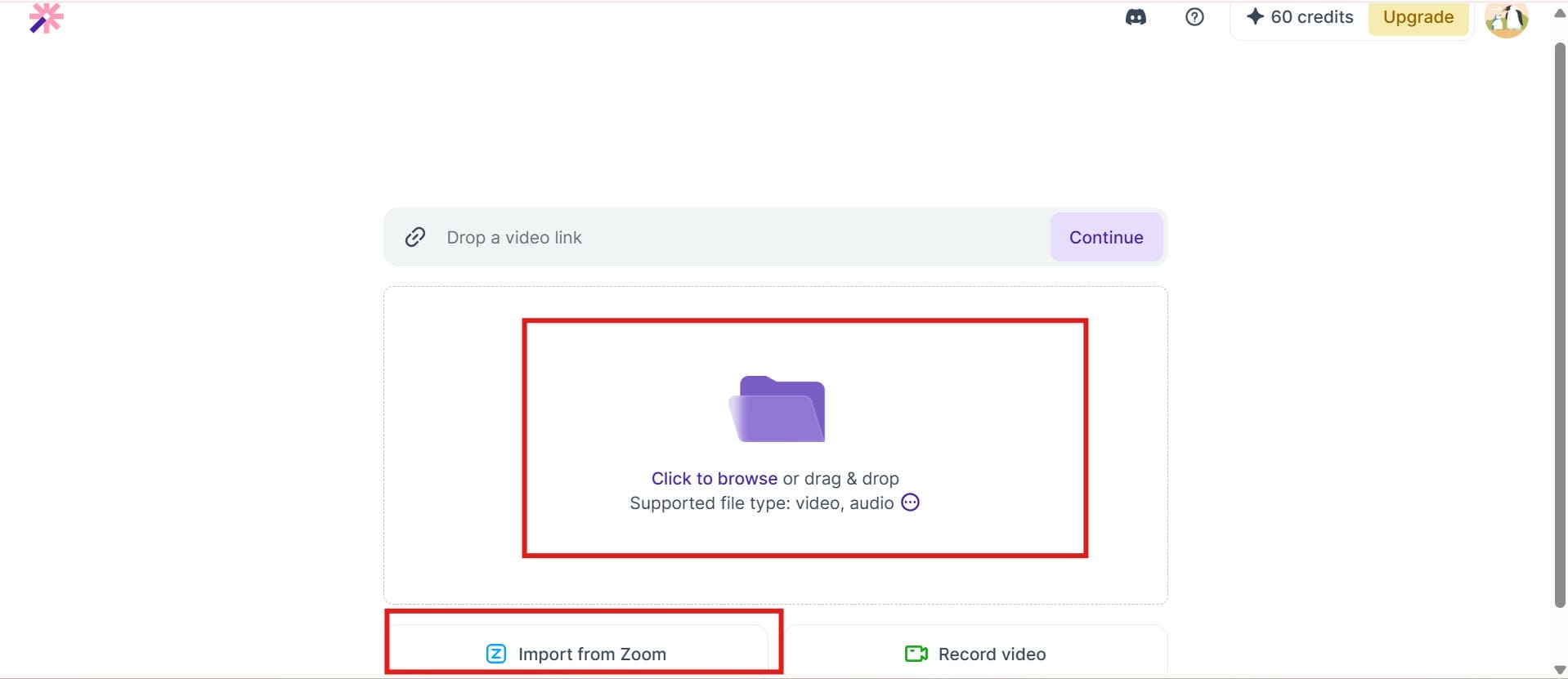Upload your video