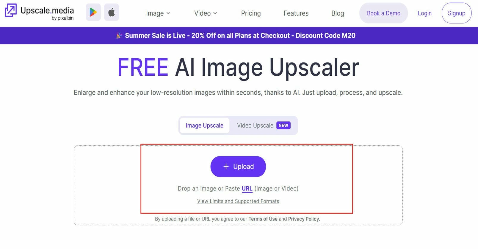 text Upload your image