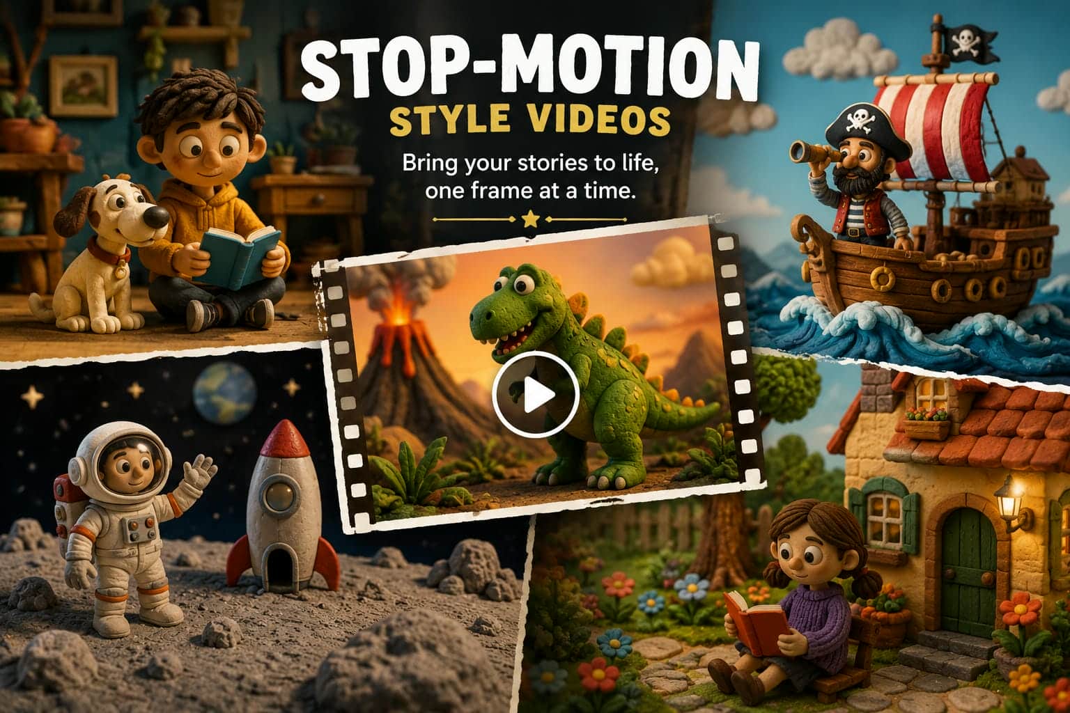 Stop-motion style videos