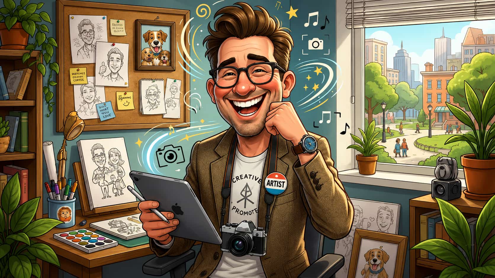 text ChatGPT caricature prompt