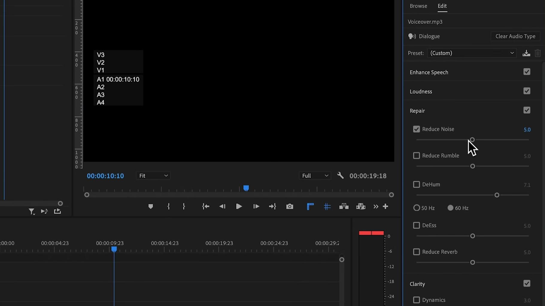 How to Get Back Clear Noise in Premiere Pro