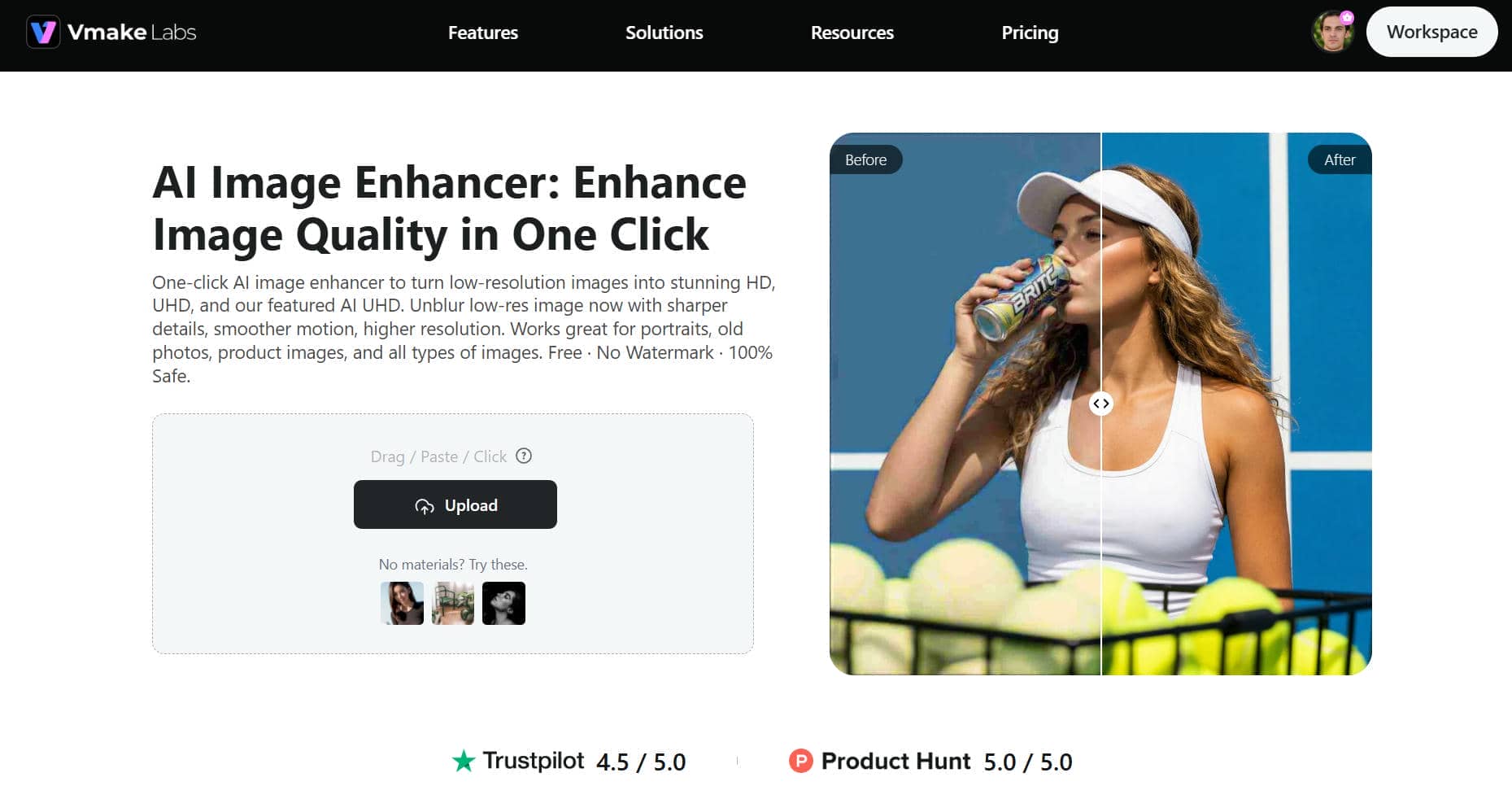 Vmake AI Image Enhancer