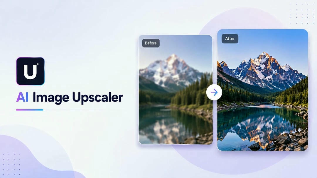text Upscale Media AI Image Upscaler