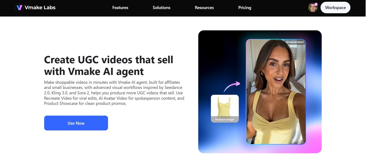 Vmake UGC video generator