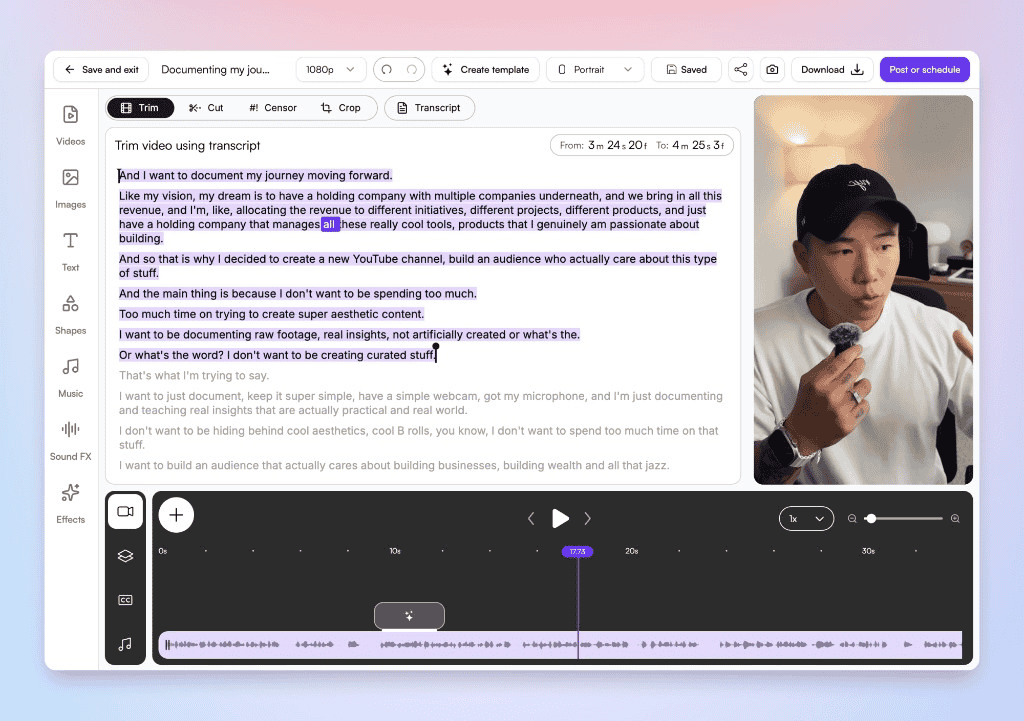 AI-powered editing