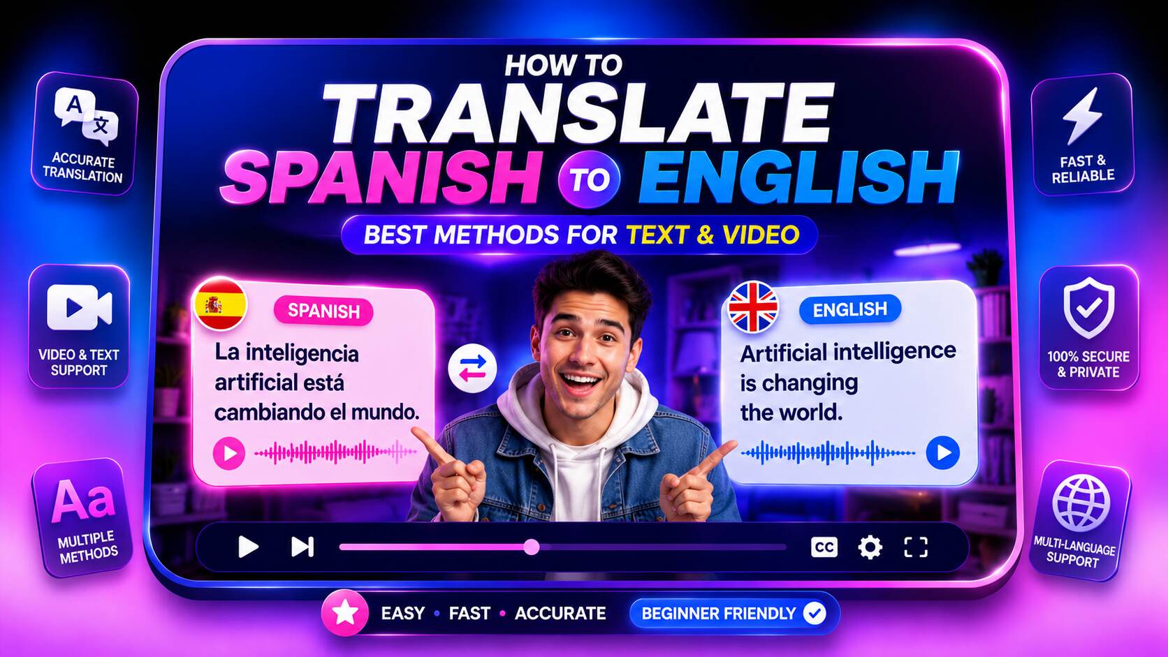 how to translate spanish to english