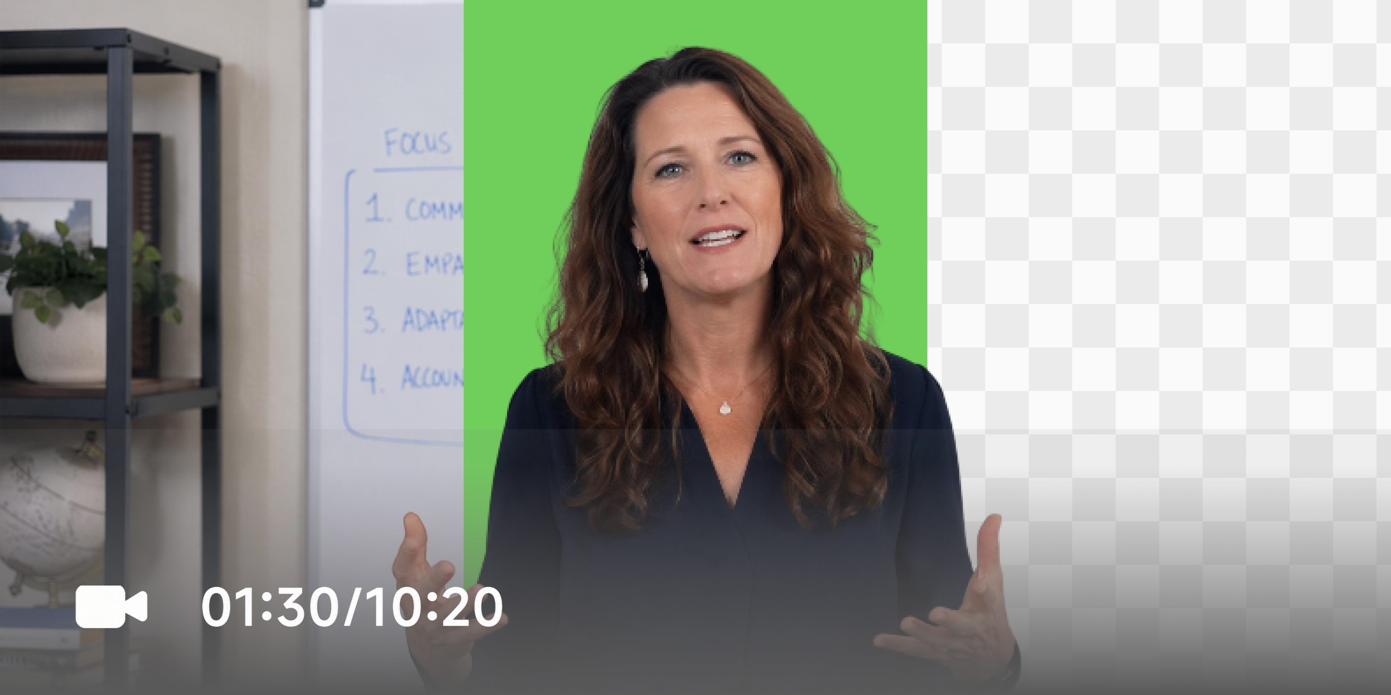 Remove backgrounds from meeting recordings