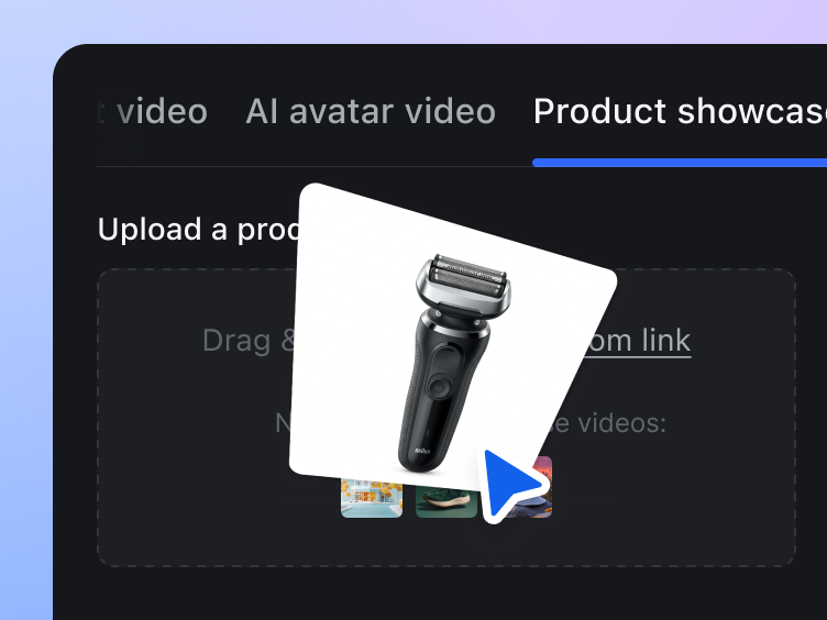 Upload a product image