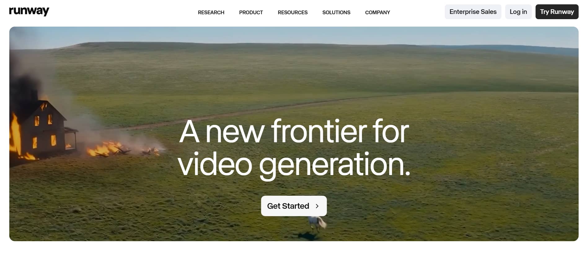 Runway homepage