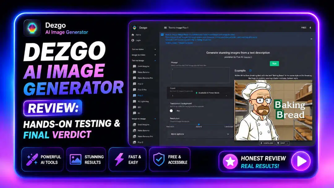 Dezgo AI Image Generator Review: Hands-On Testing & Final Verdict