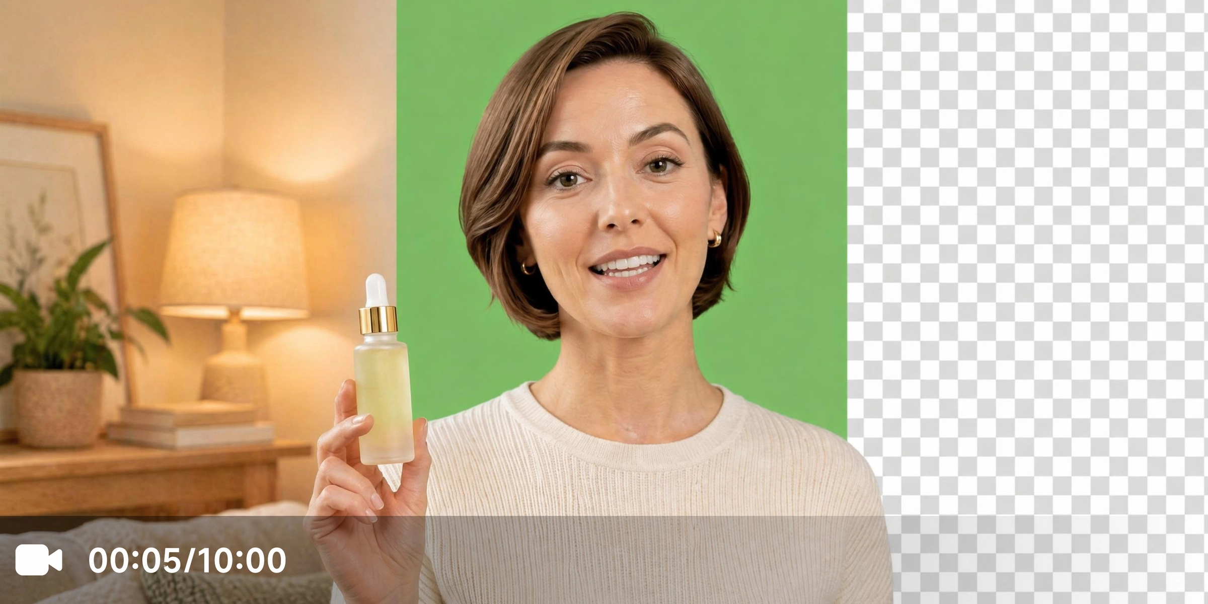 Prepare presenter footage for brand edits