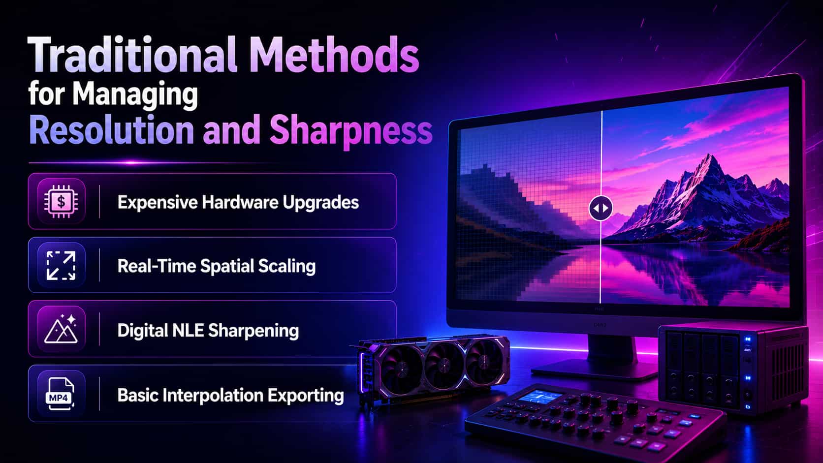 Traditional Methods for Managing Resolution and Sharpness