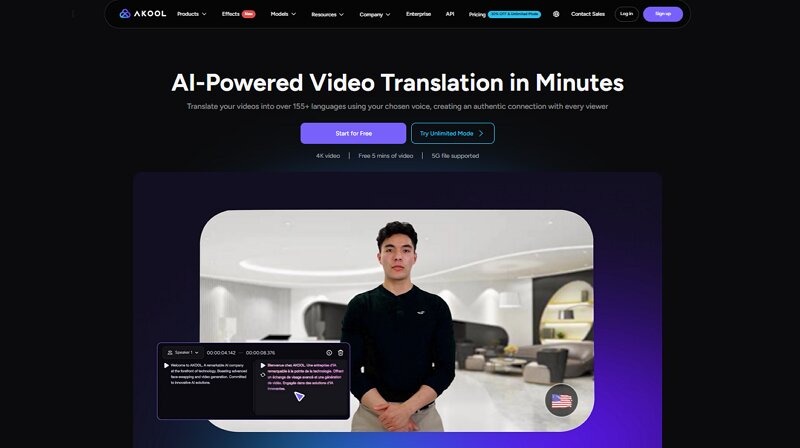 Akool video translator