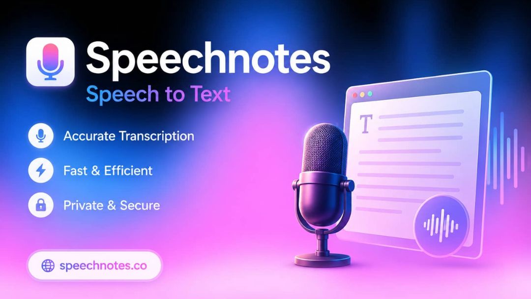 speechnotes - speech to text