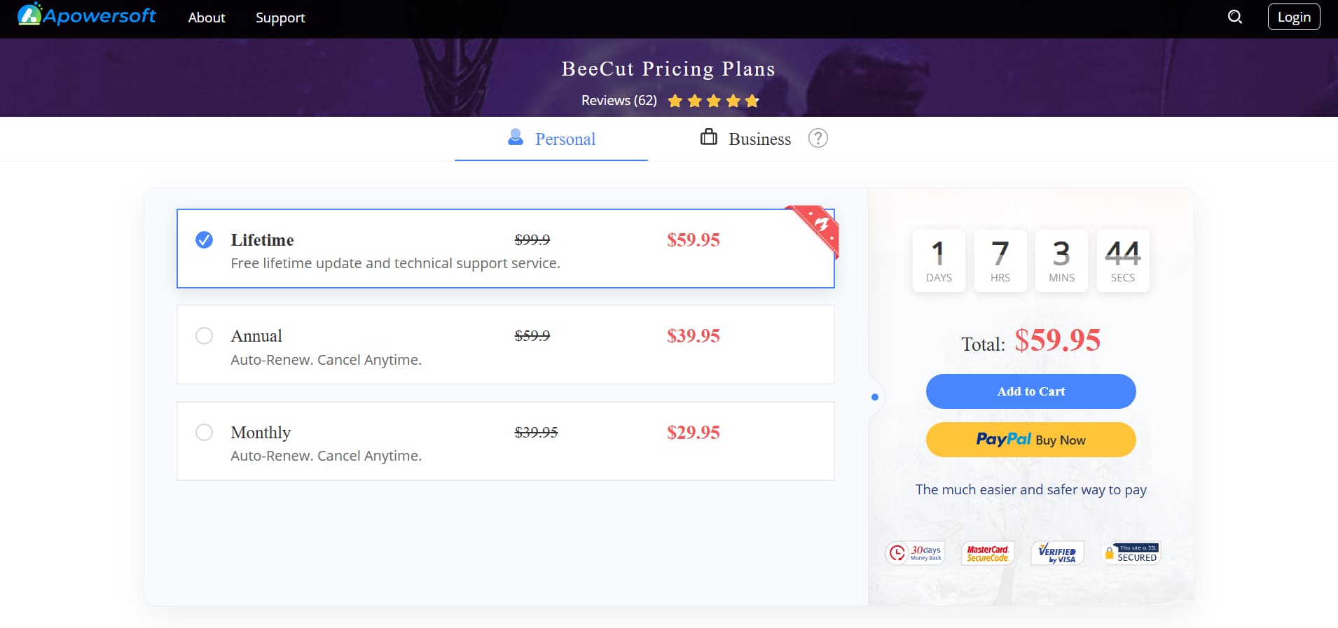 BeeCut pricing plans