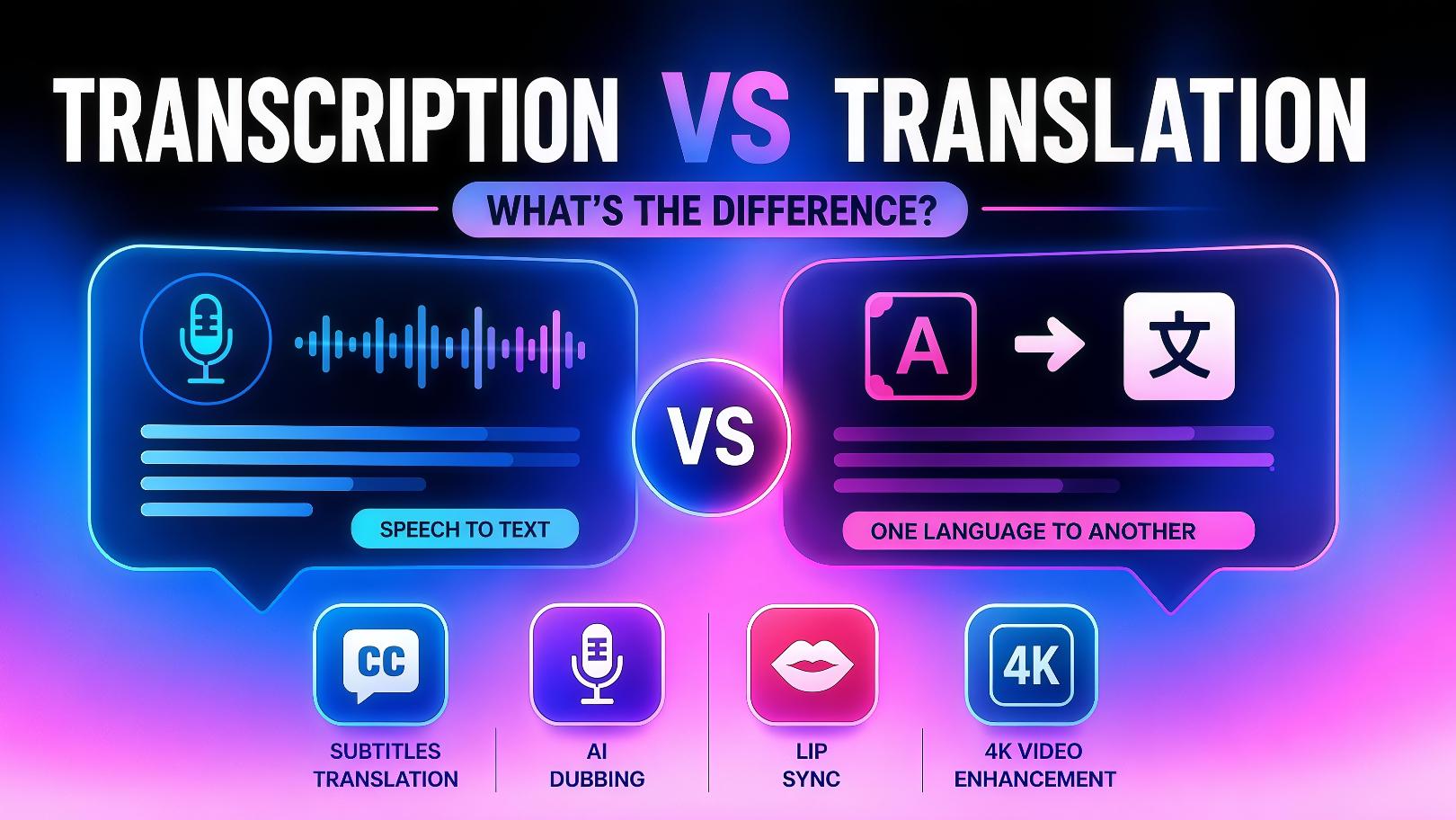 transcription vs translation