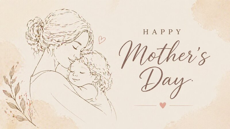 Minimalist Mother’s Day images