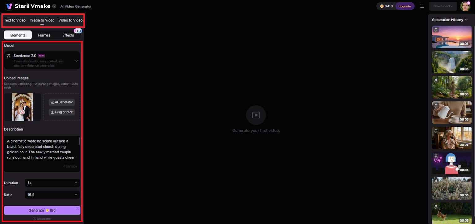 Configure your video generation settings