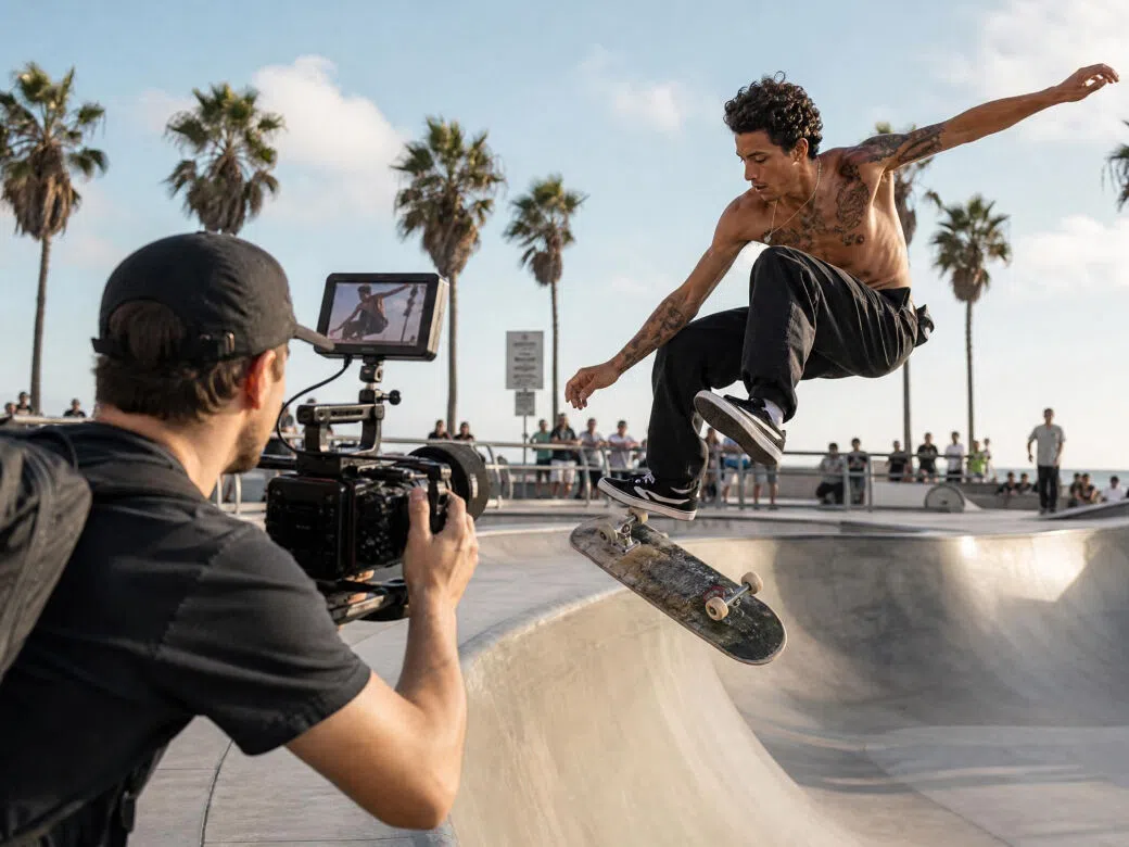 Sports and action videographers