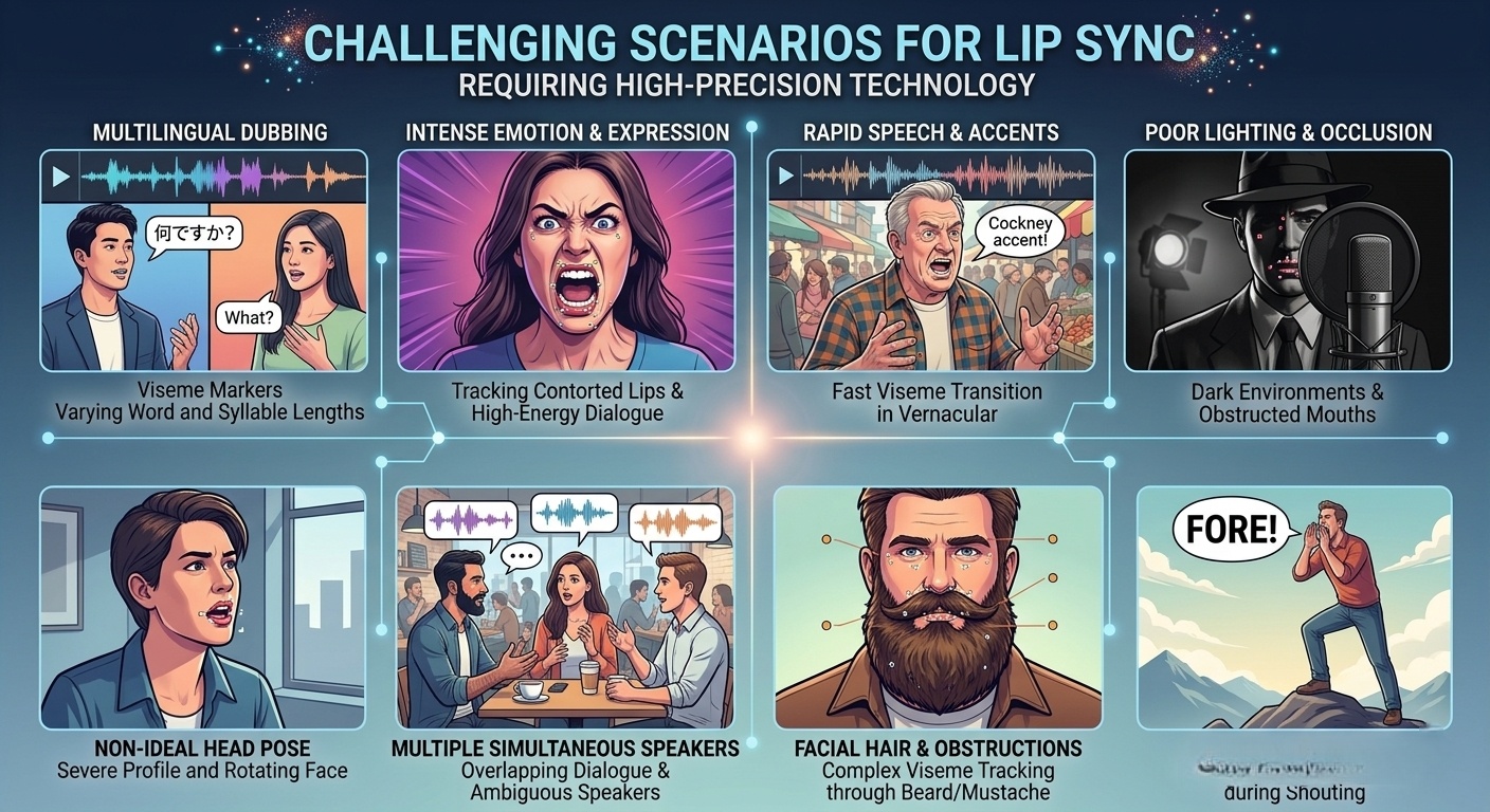 Common challenges of&nbsp;AI Lip Sync