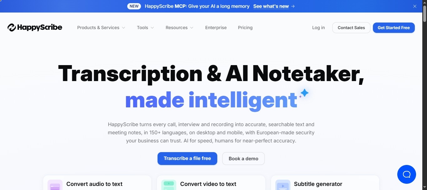 happyscribe video translator