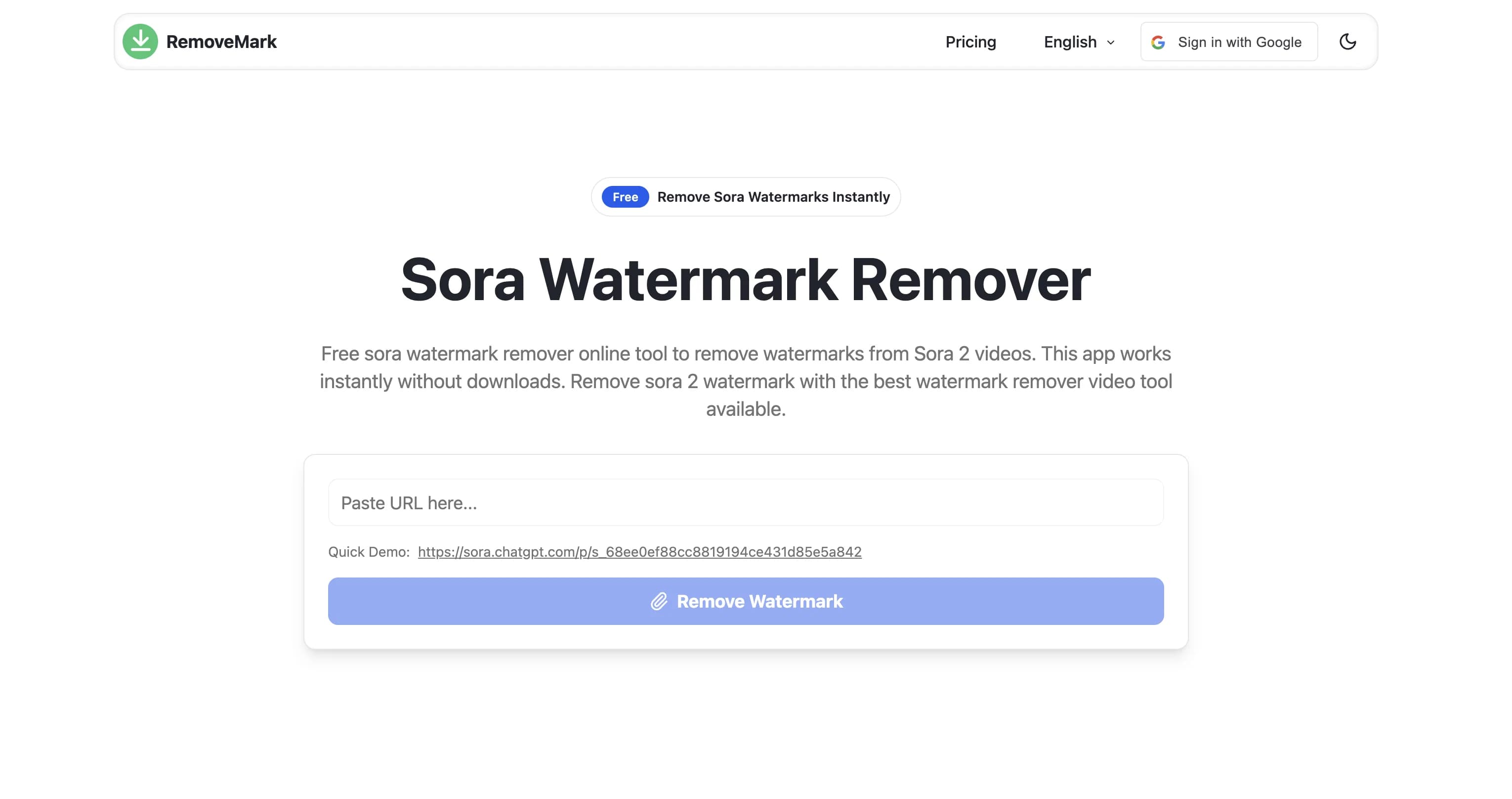 Use online watermark removers