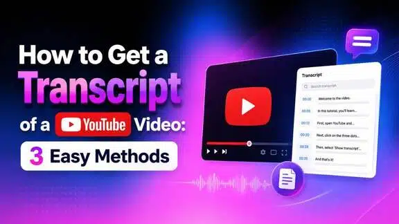 how to get a transcript of a youtube video