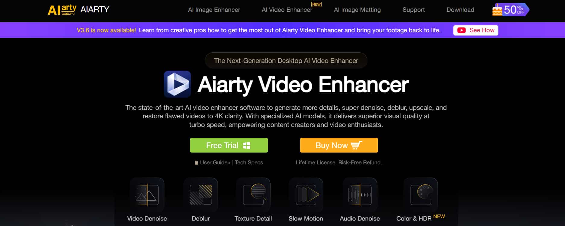 Aiarty video enhancer
