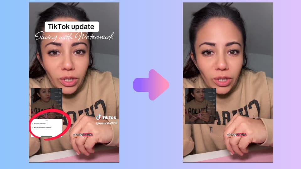 Static TikTok watermark
