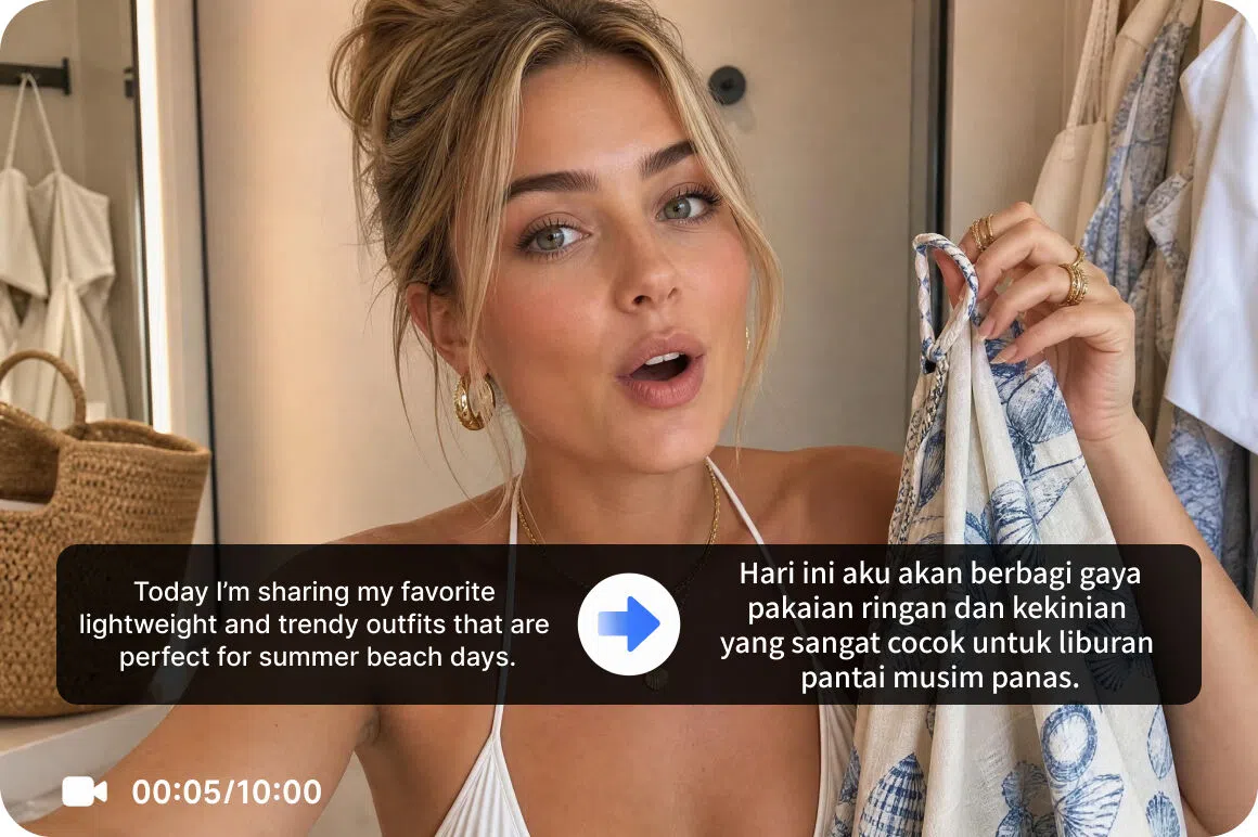 Sync lip movement with dubbed Indonesian audio