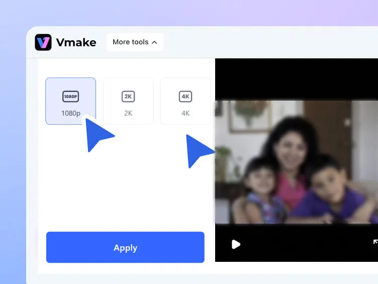 AI upscales to 1080P