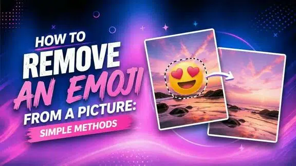 how to remove an emoji from a picture