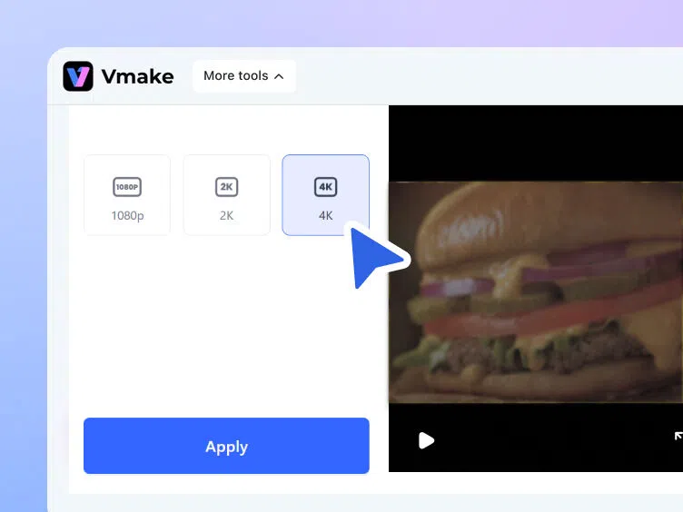 AI corrects colors and upscales