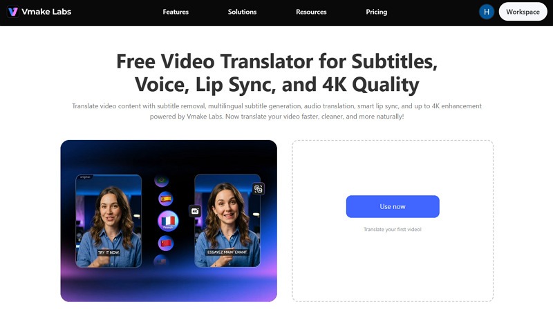 vmake video translator
